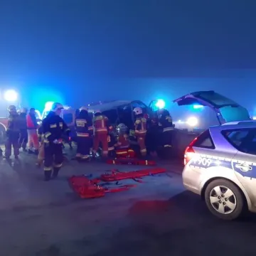 DK1: wypadek busa w okolicach Radomska. 5 osób rannych