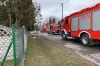 Pożar w garażu w Konradowie