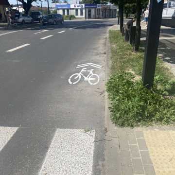 Nowe rozwiązanie. Rowerowy sierżant na jezdniach w centrum Radomska