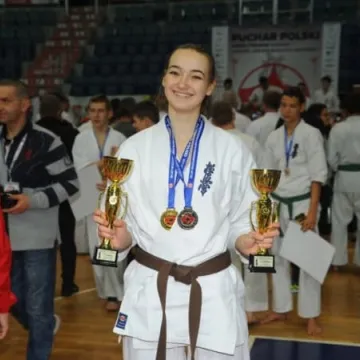 Weronika Mazur z Pucharem Polski