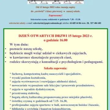 PSP 6 w Radomsku organizuje dzień otwarty