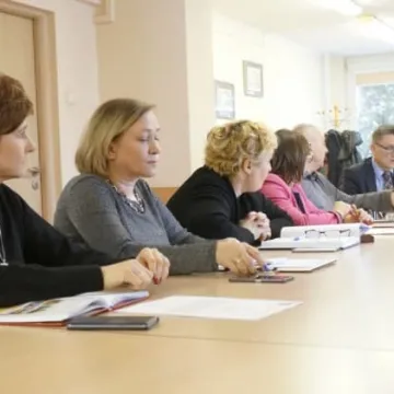 Dyrektorzy szkół na naradzie