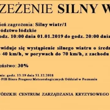 Uwaga na silny wiatr