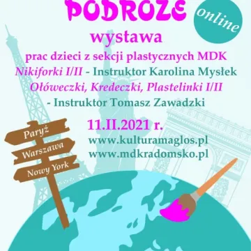 Prace młodych artystów z MDK na wystawie online