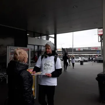 Happening antysmogowy uczniów ZSP1 w Radomsku