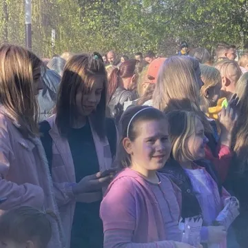 Kolory i bańki mydlane w centrum Radomska