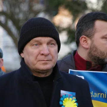 Radomsko: Wiec solidarności z Ukrainą