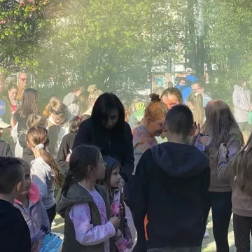 Kolory i bańki mydlane w centrum Radomska