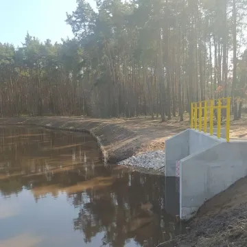 Zbiornik w Suchej Wsi zmienia oblicze