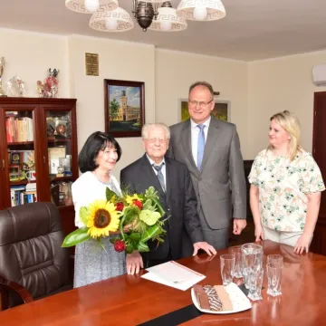 100 lat Pana Mariana. Jubilat odwiedził prezydenta w magistracie