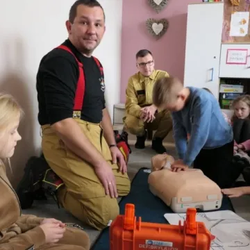 „Czad i ogień – obudź czujność” – akcja w szkole w Strzałkowie