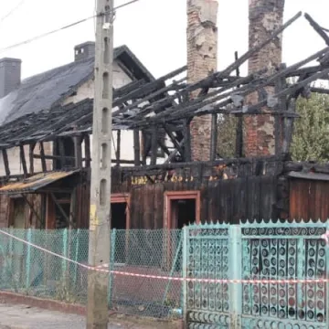 Pożar domu przy ul. Chopina w Radomsku
