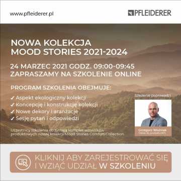 Szkolenie online Nowa Kolekcja Mood Stories 2021-2024. Firma Korner zaprasza na webinar 24 marca