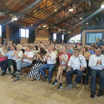 Bogusław Wołoszański na spotkaniu w Radomsku