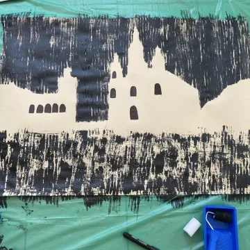 Radomszczańskie pejzaże oczami dzieci. Warsztaty prof. Wiatra w Muzeum w Radomsku