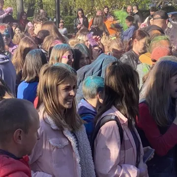 Kolory i bańki mydlane w centrum Radomska