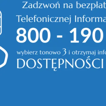 Gdzie po lek? Sprawdź na infolinii