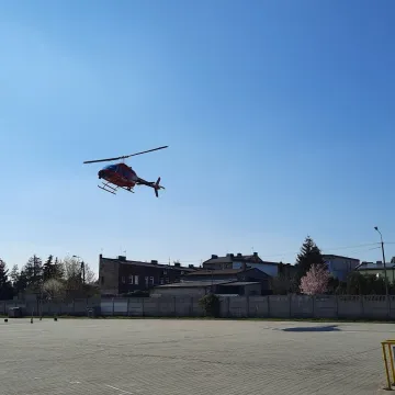 Radomsko: Policyjny helikopter w akcji