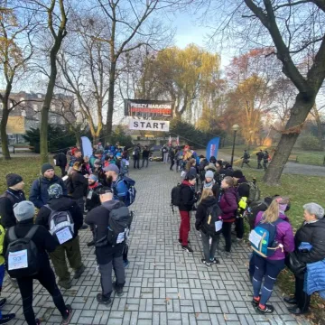Na trasie Pieszego Maratonu Niepodległości