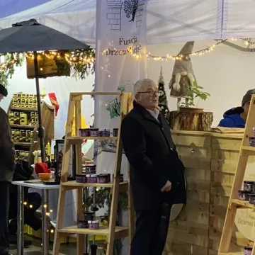 Halina Mlynkova na Jarmarku Bożonarodzeniowym w Radomsku