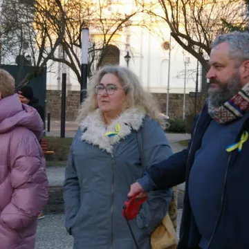 Radomsko: Wiec solidarności z Ukrainą