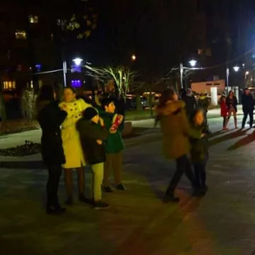 Zabawa sylwestrowa w parku Świętojańskim