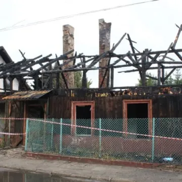 Pożar domu przy ul. Chopina w Radomsku