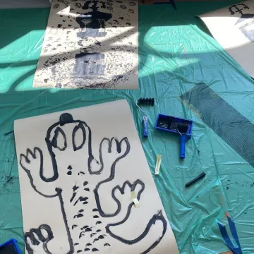 Radomszczańskie pejzaże oczami dzieci. Warsztaty prof. Wiatra w Muzeum w Radomsku