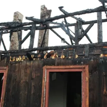 Pożar domu przy ul. Chopina w Radomsku