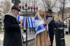 Chanuka w Radomsku. Było odpalenie świec, śpiew i pączki