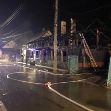 Pożar domu przy ul. Chopina w Radomsku