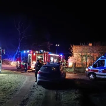 Pożar w domu w Janowie w gm. Dobryszyce