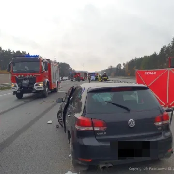 Śmiertelny wypadek na A1 na wysokości Dobryszyc