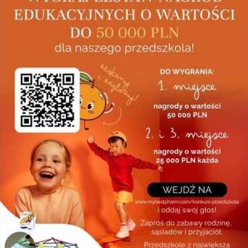 Potrzebne głosy dla przedszkola w Wielgomłynach. Cel – wygrana w konkursie!