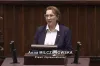 Poseł Anna Milczanowska zabrała głos podczas nadzwyczajnego posiedzenia Sejmu ws. granicy