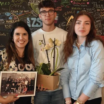 Zakończenie stażu uczniów ZSE z certyfikatami