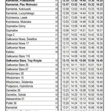 Kamieńsk uruchamia Gminny Transport Publiczny
