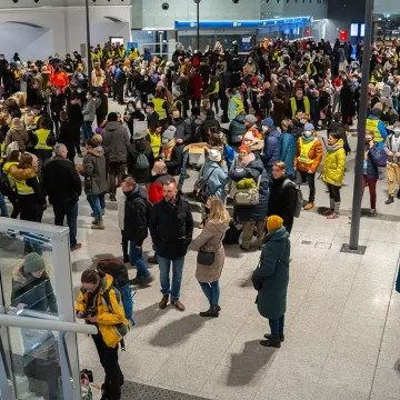 Trzeci pociąg z uchodźcami już w Łodzi