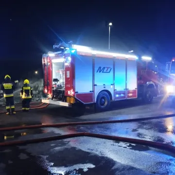 200 m² składowiska odpadów objęte pożarem w Płoszowie