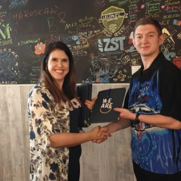 Zakończenie stażu uczniów ZSE z certyfikatami