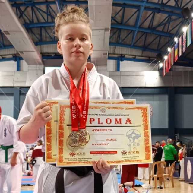 Dwa złote medale dla Natalii Dudek na ME karate kyokushin