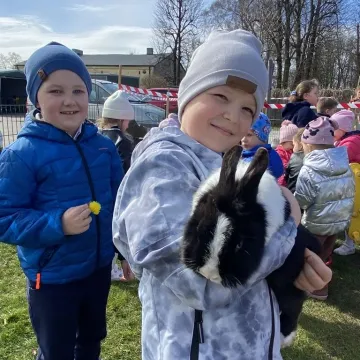 Zajączek ukrył się w PP nr 5 w Radomsku. Dzieci ruszyły na poszukiwania