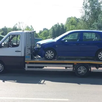 Wypadek na ul. Przedborskiej. Ciężarna kobieta przewieziona do szpitala