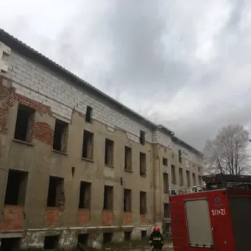 Pożar w pustostanie przy ul. Kościuszki