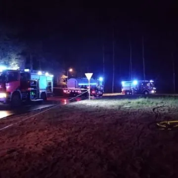 Pożar budynku OSP w Kamieńsku