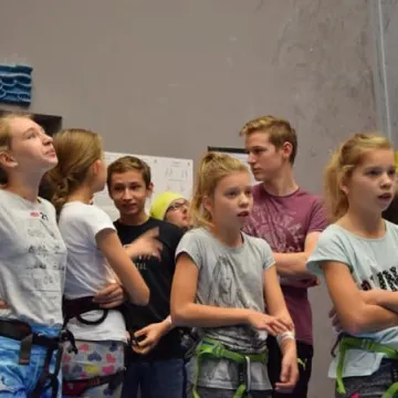 Wspinaczka w powiatowej hali