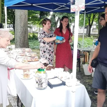 Kiermasz dla Mateusza Czapli w Parku Świętojańskim w Radomsku