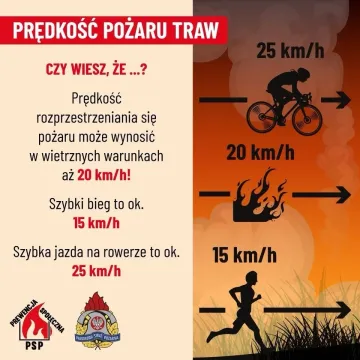Plaga pożarów traw w powiecie radomszczańskim