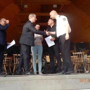 Orkiestra z Żytna na podium