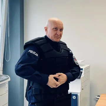 Uczniowie „mechanika” z wizytą w KPP w Radomsku